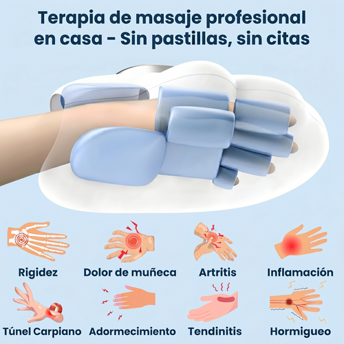 Masajeador de Manos Premium — para Dolor, Artritis y Túnel Carpiano: Alivio Real en 15 Minutos