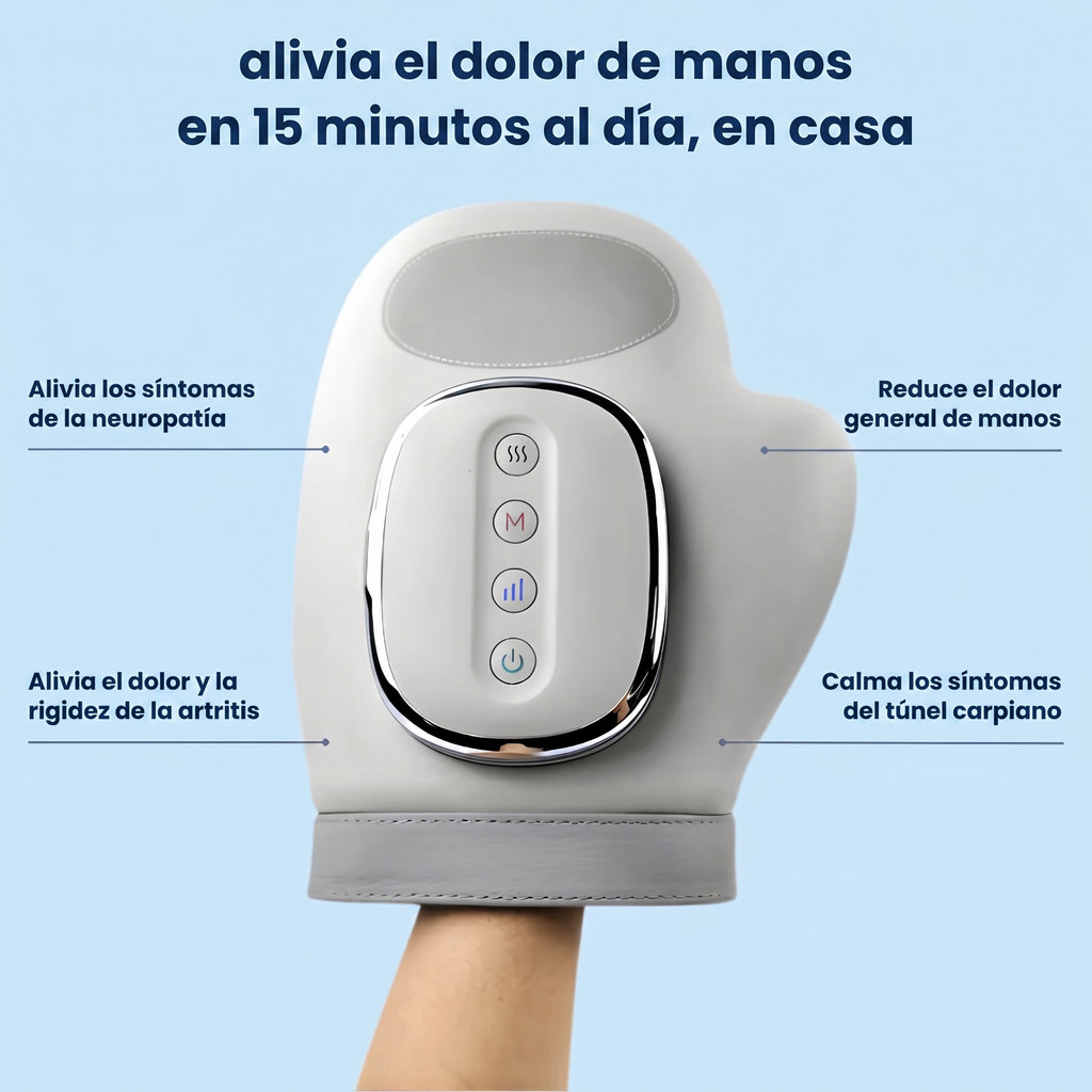 Masajeador de Manos Premium — para Dolor, Artritis y Túnel Carpiano: Alivio Real en 15 Minutos